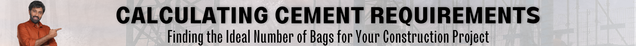 Cement bags calculation